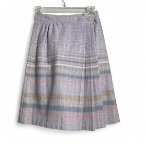 Vintage Plaid Lavender Skirt